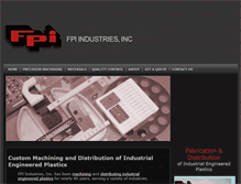 Tablet Screenshot of fpiindustries.com